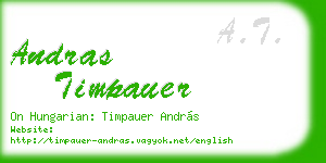 andras timpauer business card